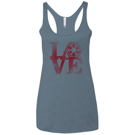 T-Shirts Indigo / X-Small LOVE Sith Women's Triblend Racerback Tank