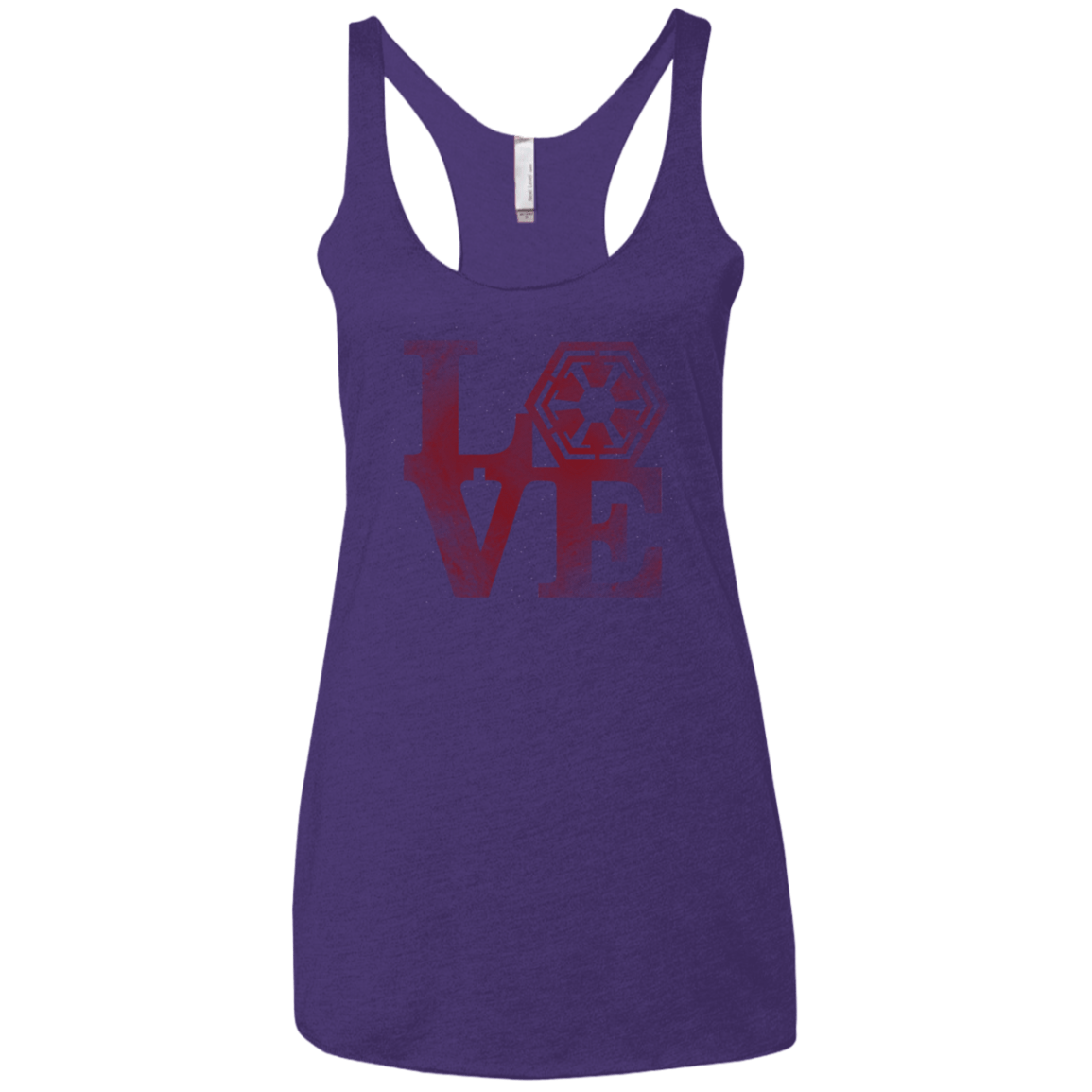 T-Shirts Purple / X-Small LOVE Sith Women's Triblend Racerback Tank