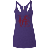 T-Shirts Purple / X-Small LOVE Sith Women's Triblend Racerback Tank