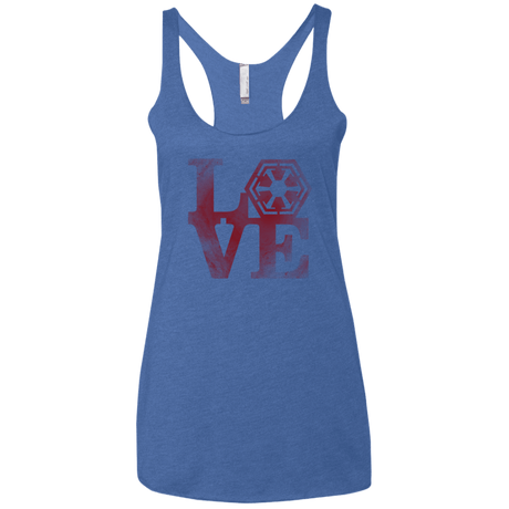 T-Shirts Vintage Royal / X-Small LOVE Sith Women's Triblend Racerback Tank