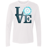 T-Shirts White / Small Love Stark Men's Premium Long Sleeve