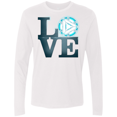 T-Shirts White / Small Love Stark Men's Premium Long Sleeve