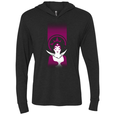 T-Shirts Vintage Black / X-Small Love Triblend Long Sleeve Hoodie Tee