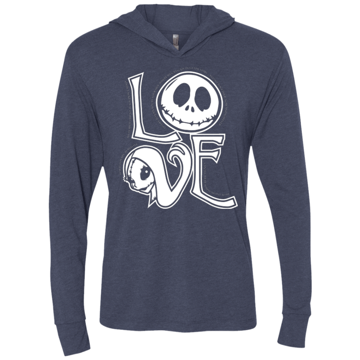 T-Shirts Vintage Navy / X-Small Love Triblend Long Sleeve Hoodie Tee