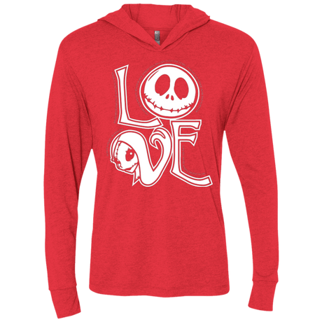 T-Shirts Vintage Red / X-Small Love Triblend Long Sleeve Hoodie Tee