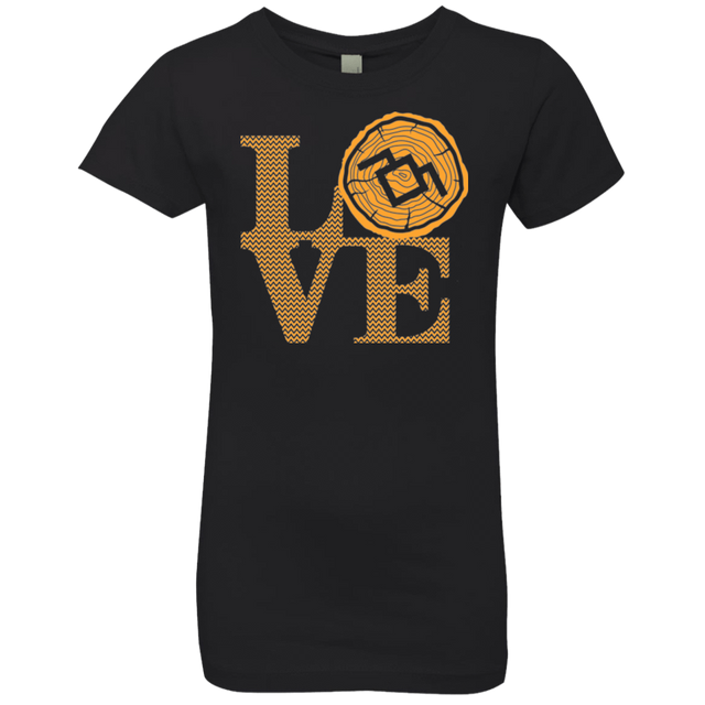 T-Shirts Black / YXS LOVE TWIN PEAKS Girls Premium T-Shirt