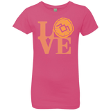 T-Shirts Hot Pink / YXS LOVE TWIN PEAKS Girls Premium T-Shirt
