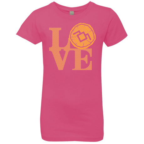 T-Shirts Hot Pink / YXS LOVE TWIN PEAKS Girls Premium T-Shirt
