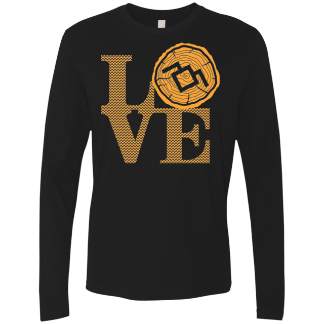 T-Shirts Black / Small LOVE TWIN PEAKS Men's Premium Long Sleeve