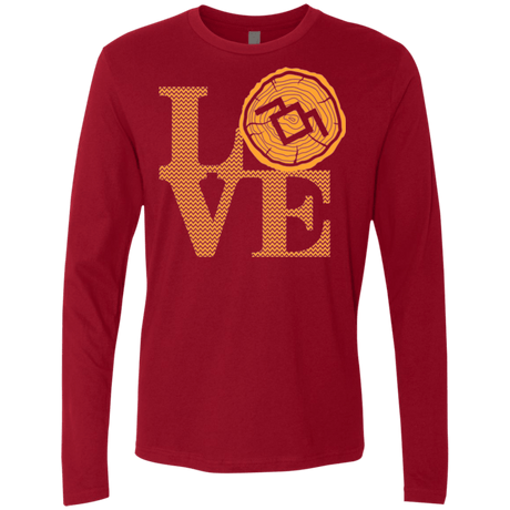 T-Shirts Cardinal / Small LOVE TWIN PEAKS Men's Premium Long Sleeve
