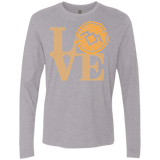 T-Shirts Heather Grey / Small LOVE TWIN PEAKS Men's Premium Long Sleeve