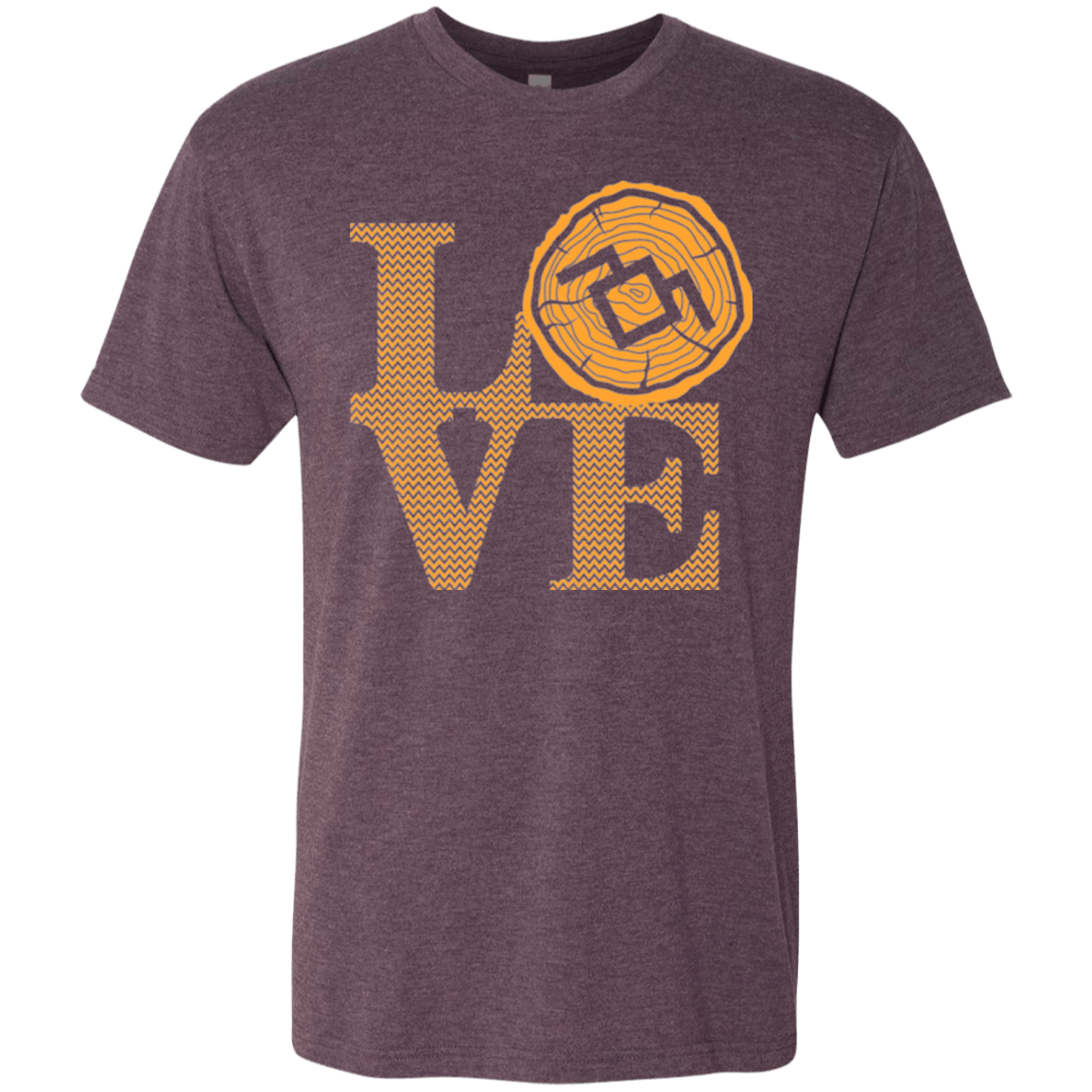T-Shirts Vintage Purple / Small LOVE TWIN PEAKS Men's Triblend T-Shirt