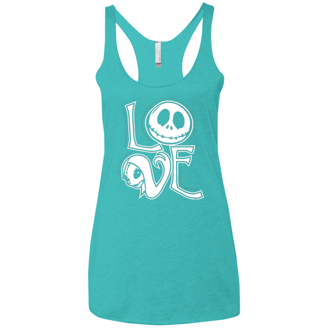 T-Shirts Tahiti Blue / X-Small Love Women's Triblend Racerback Tank