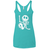 T-Shirts Tahiti Blue / X-Small Love Women's Triblend Racerback Tank