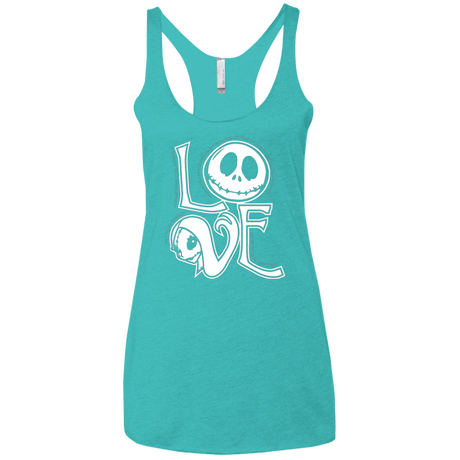 T-Shirts Tahiti Blue / X-Small Love Women's Triblend Racerback Tank