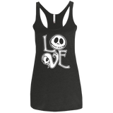 T-Shirts Vintage Black / X-Small Love Women's Triblend Racerback Tank