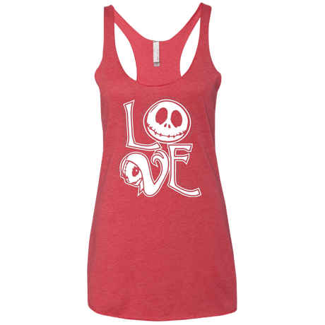 T-Shirts Vintage Red / X-Small Love Women's Triblend Racerback Tank