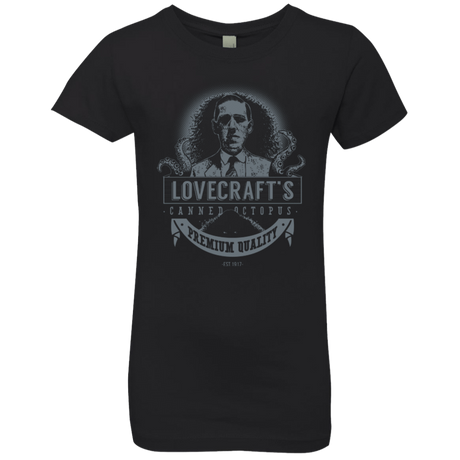 T-Shirts Black / YXS Lovecraft Canned Octopus Girls Premium T-Shirt
