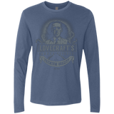 T-Shirts Indigo / Small Lovecraft Canned Octopus Men's Premium Long Sleeve