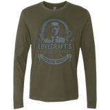 T-Shirts Military Green / Small Lovecraft Canned Octopus Men's Premium Long Sleeve