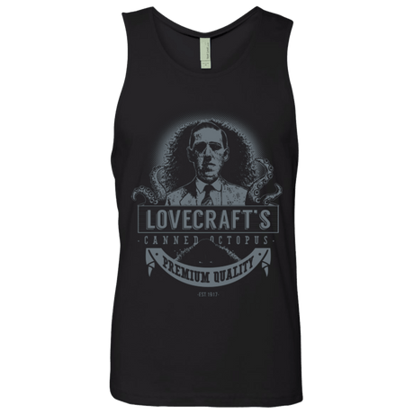 T-Shirts Black / Small Lovecraft Canned Octopus Men's Premium Tank Top