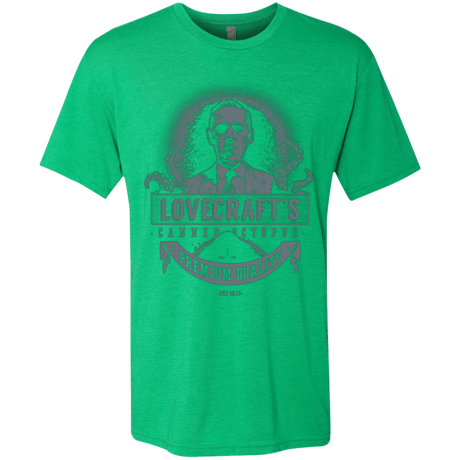 T-Shirts Envy / Small Lovecraft Canned Octopus Men's Triblend T-Shirt