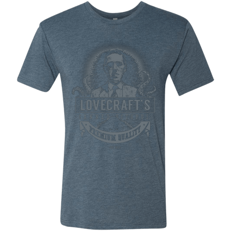 T-Shirts Indigo / Small Lovecraft Canned Octopus Men's Triblend T-Shirt