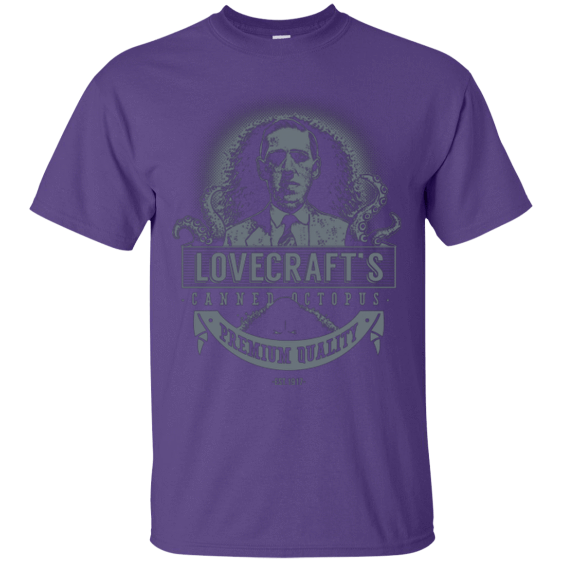 T-Shirts Purple / Small Lovecraft Canned Octopus T-Shirt