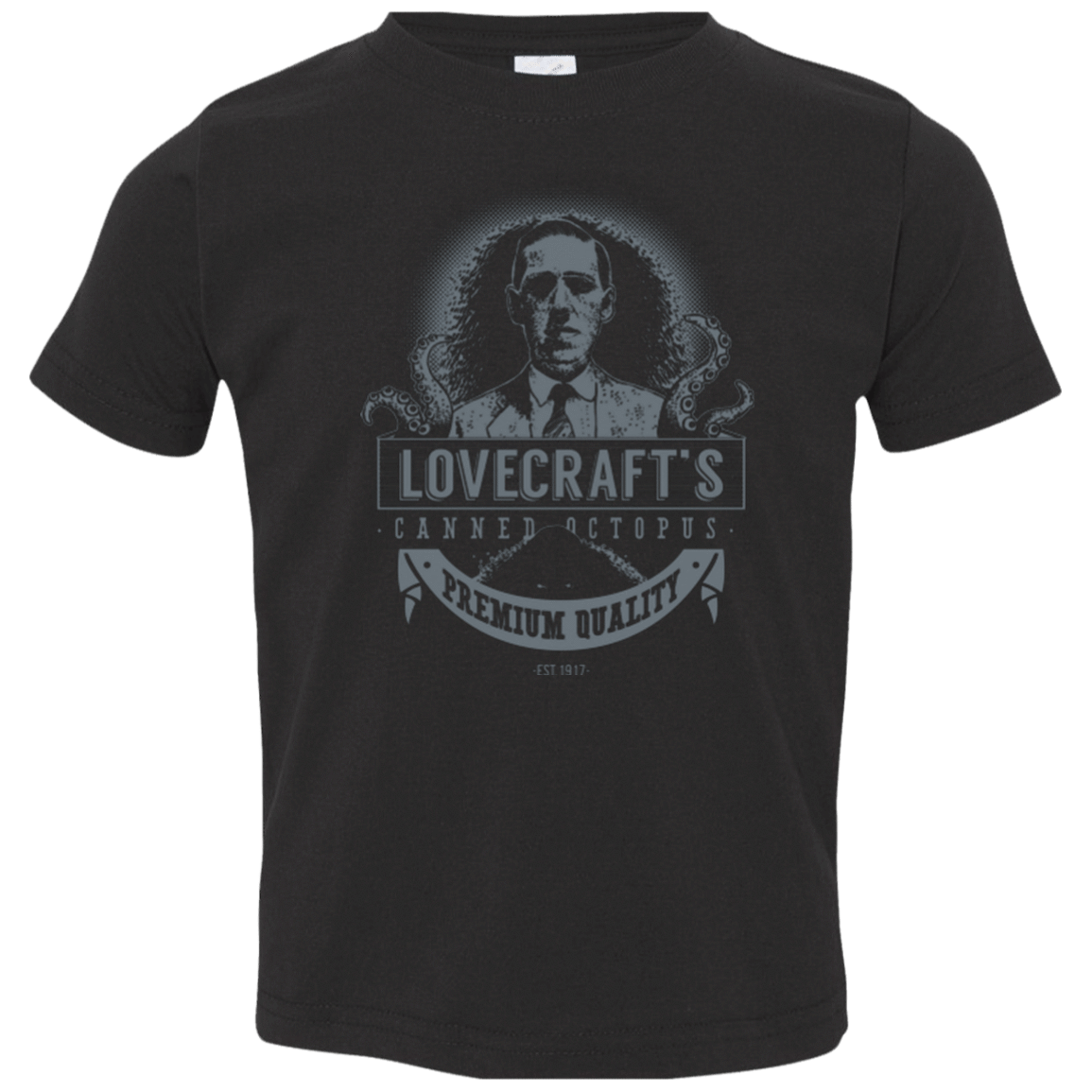 T-Shirts Black / 2T Lovecraft Canned Octopus Toddler Premium T-Shirt