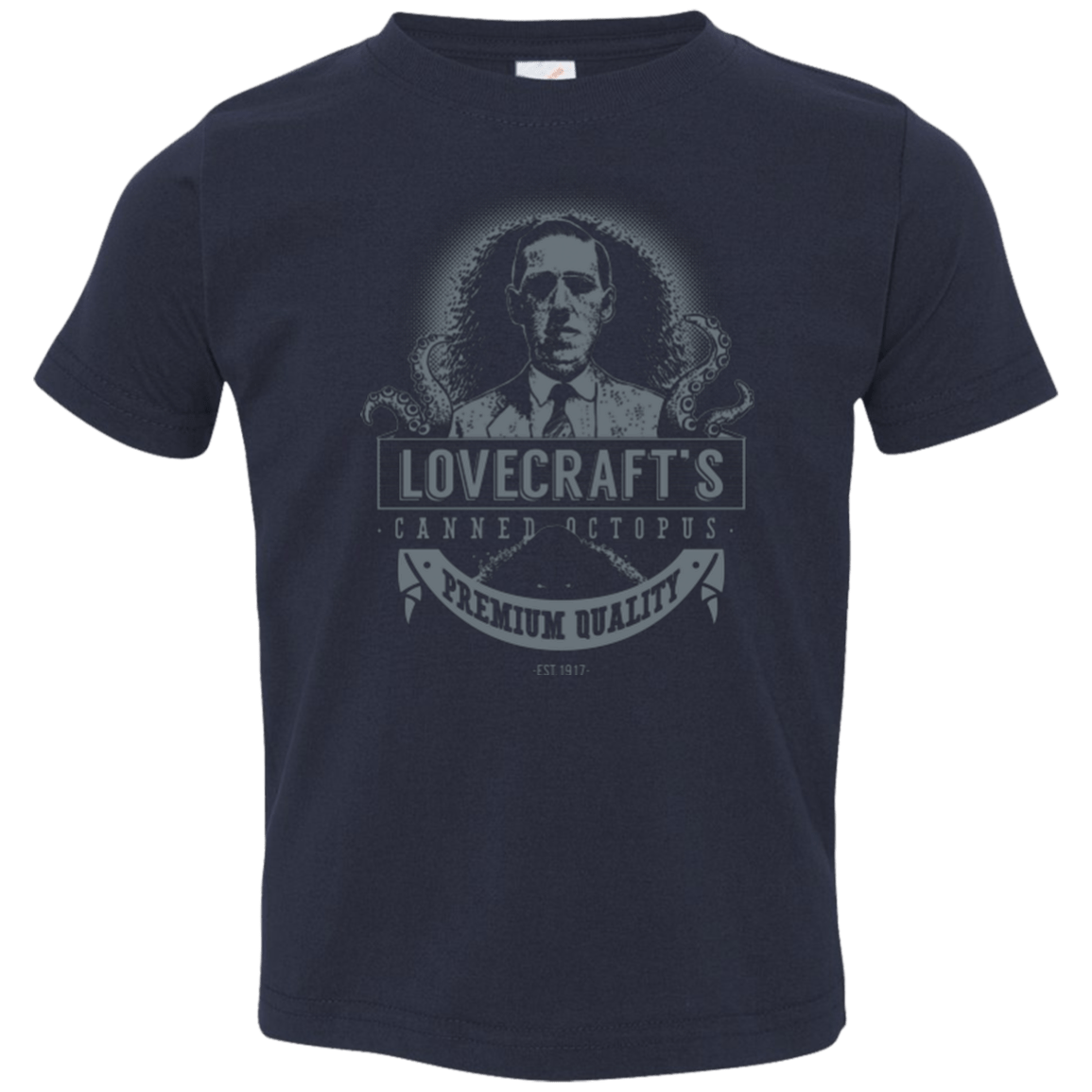 T-Shirts Navy / 2T Lovecraft Canned Octopus Toddler Premium T-Shirt