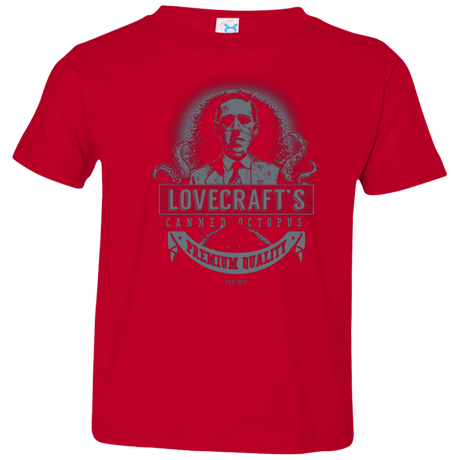 T-Shirts Red / 2T Lovecraft Canned Octopus Toddler Premium T-Shirt