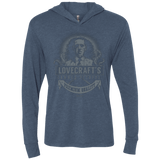 T-Shirts Indigo / X-Small Lovecraft Canned Octopus Triblend Long Sleeve Hoodie Tee