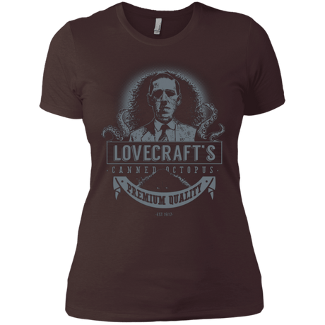 T-Shirts Dark Chocolate / X-Small Lovecraft Canned Octopus Women's Premium T-Shirt