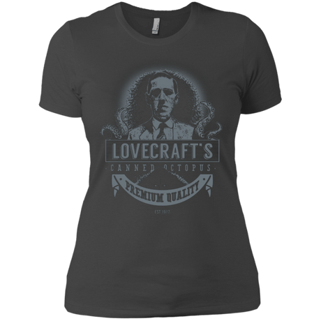 T-Shirts Heavy Metal / X-Small Lovecraft Canned Octopus Women's Premium T-Shirt