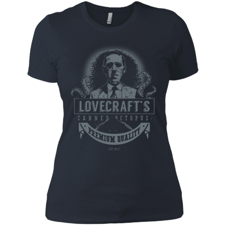 T-Shirts Indigo / X-Small Lovecraft Canned Octopus Women's Premium T-Shirt
