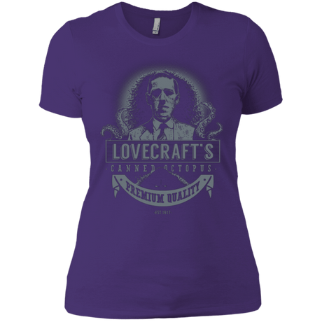 T-Shirts Purple / X-Small Lovecraft Canned Octopus Women's Premium T-Shirt