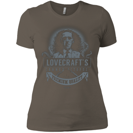 T-Shirts Warm Grey / X-Small Lovecraft Canned Octopus Women's Premium T-Shirt