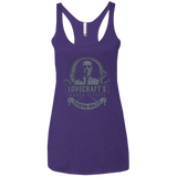 T-Shirts Purple / X-Small Lovecraft Canned Octopus Women's Triblend Racerback Tank