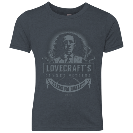 T-Shirts Vintage Navy / YXS Lovecraft Canned Octopus Youth Triblend T-Shirt