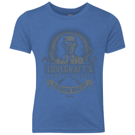 T-Shirts Vintage Royal / YXS Lovecraft Canned Octopus Youth Triblend T-Shirt