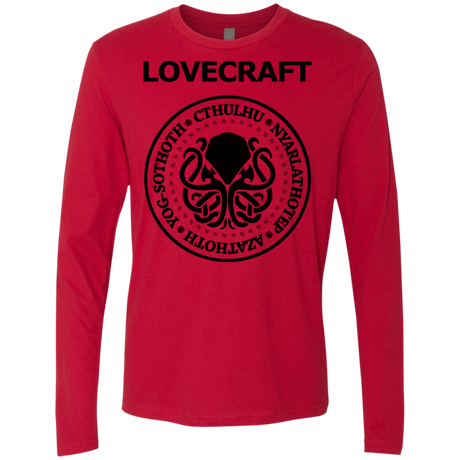 T-Shirts Red / S Lovecraft Men's Premium Long Sleeve
