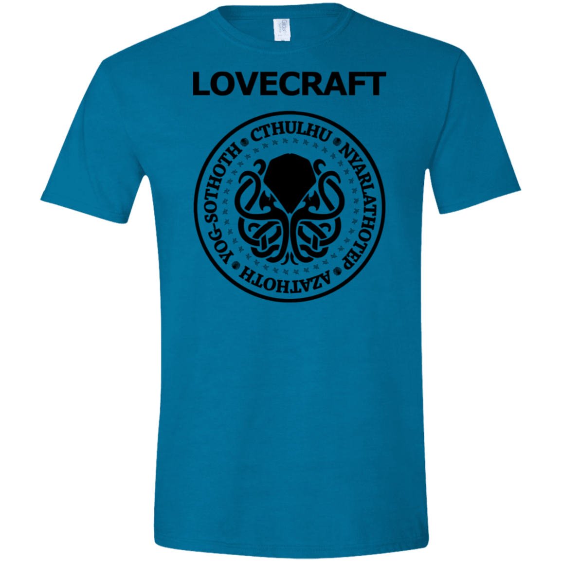 T-Shirts Antique Sapphire / S Lovecraft Men's Semi-Fitted Softstyle