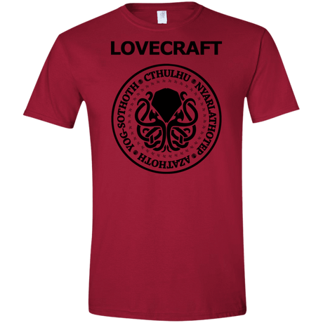 T-Shirts Cardinal Red / S Lovecraft Men's Semi-Fitted Softstyle