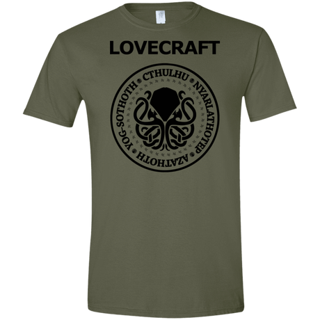 T-Shirts Military Green / S Lovecraft Men's Semi-Fitted Softstyle