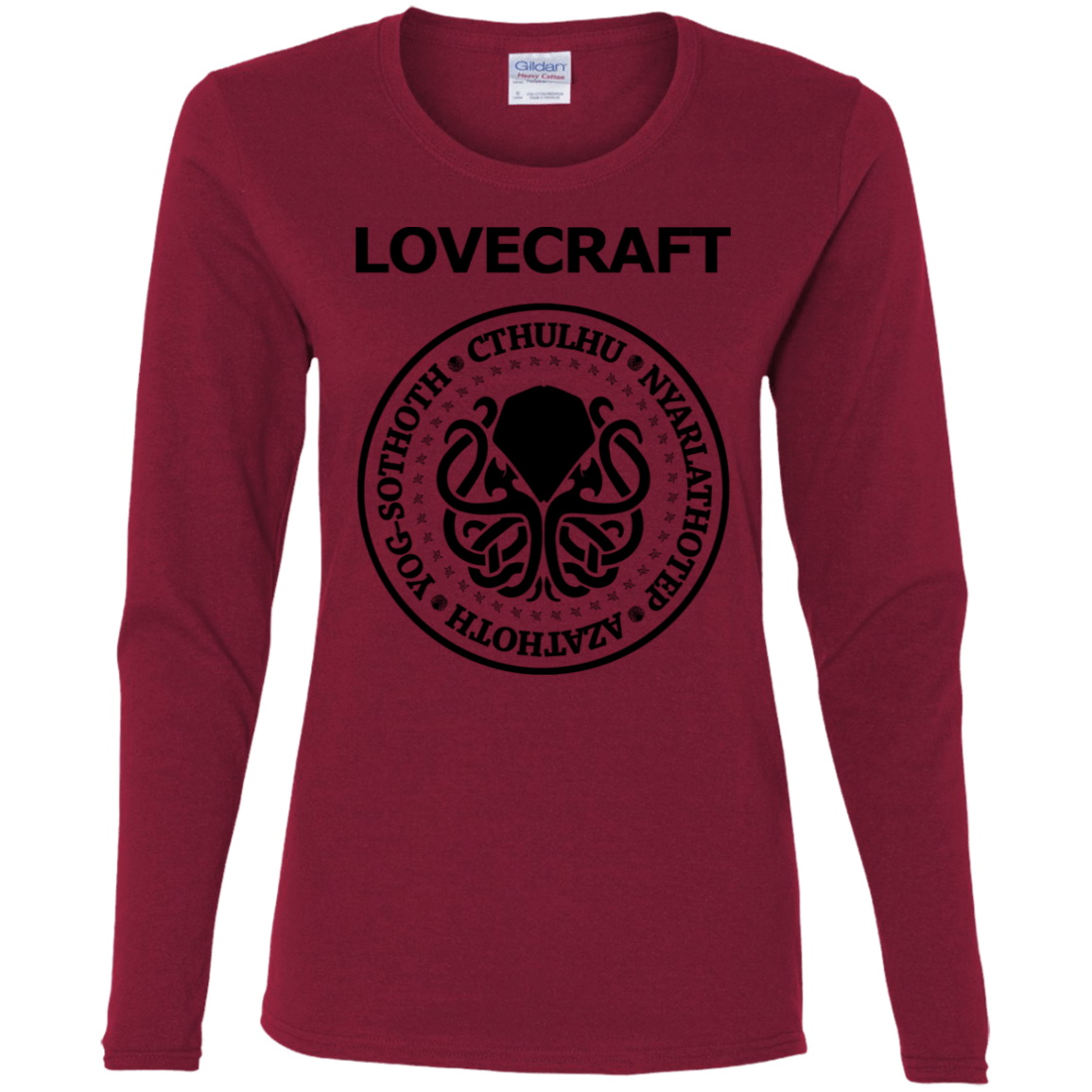 T-Shirts Cardinal / S Lovecraft Women's Long Sleeve T-Shirt