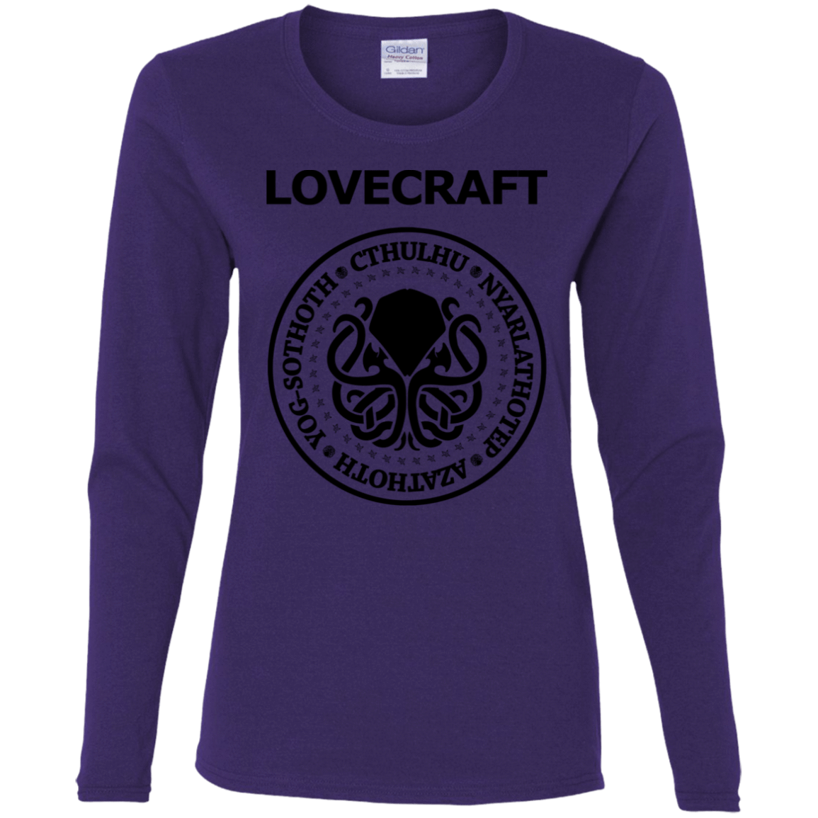 T-Shirts Purple / S Lovecraft Women's Long Sleeve T-Shirt