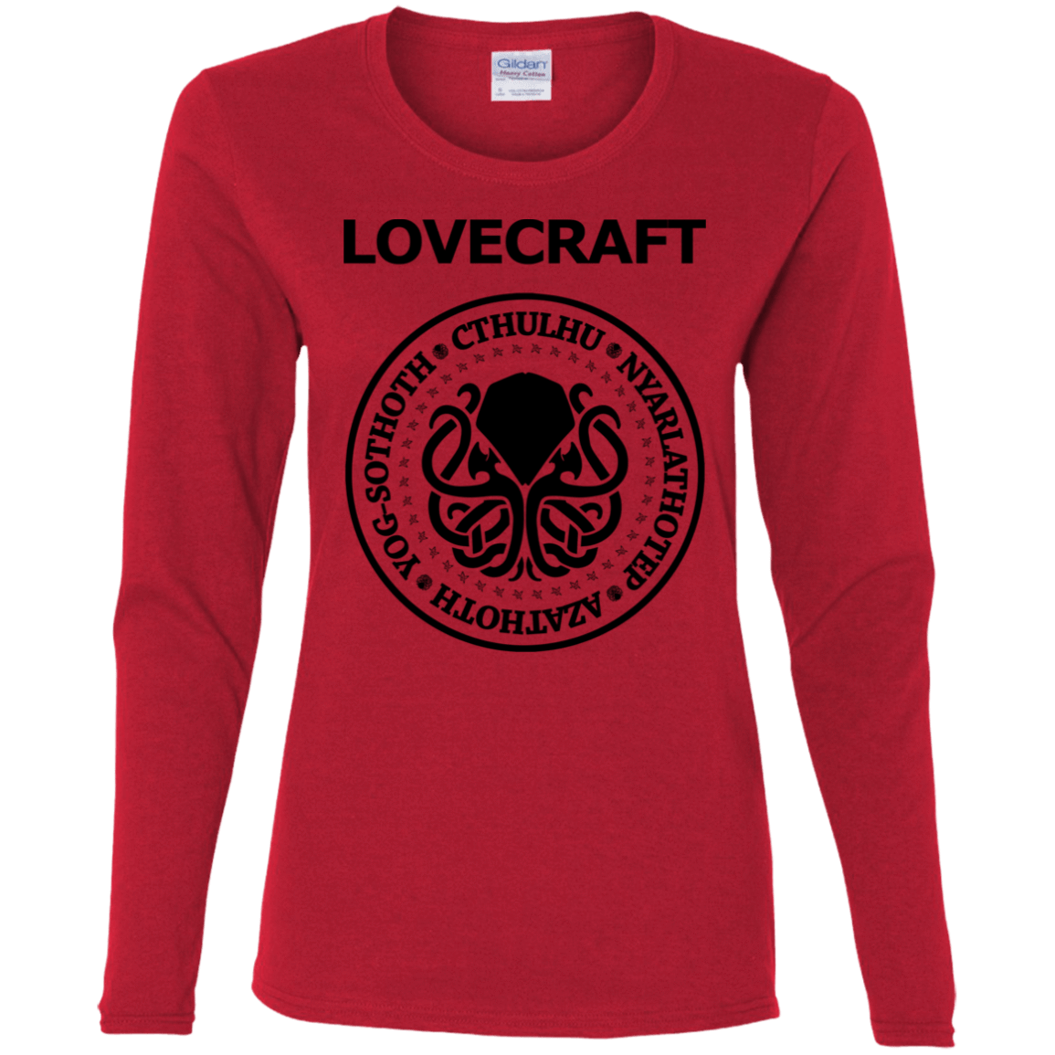 T-Shirts Red / S Lovecraft Women's Long Sleeve T-Shirt