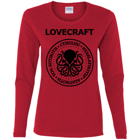 T-Shirts Red / S Lovecraft Women's Long Sleeve T-Shirt