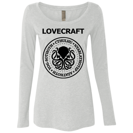 T-Shirts Heather White / S Lovecraft Women's Triblend Long Sleeve Shirt