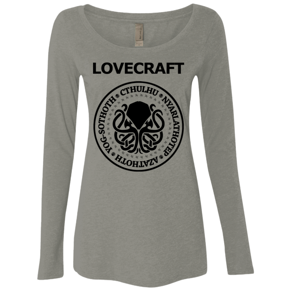 T-Shirts Venetian Grey / S Lovecraft Women's Triblend Long Sleeve Shirt